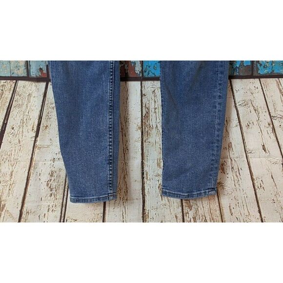H&M Divided Womens Size 4 Blue Distressed Mid Rise Skinny Denim Jeans - Picture 5 of 9